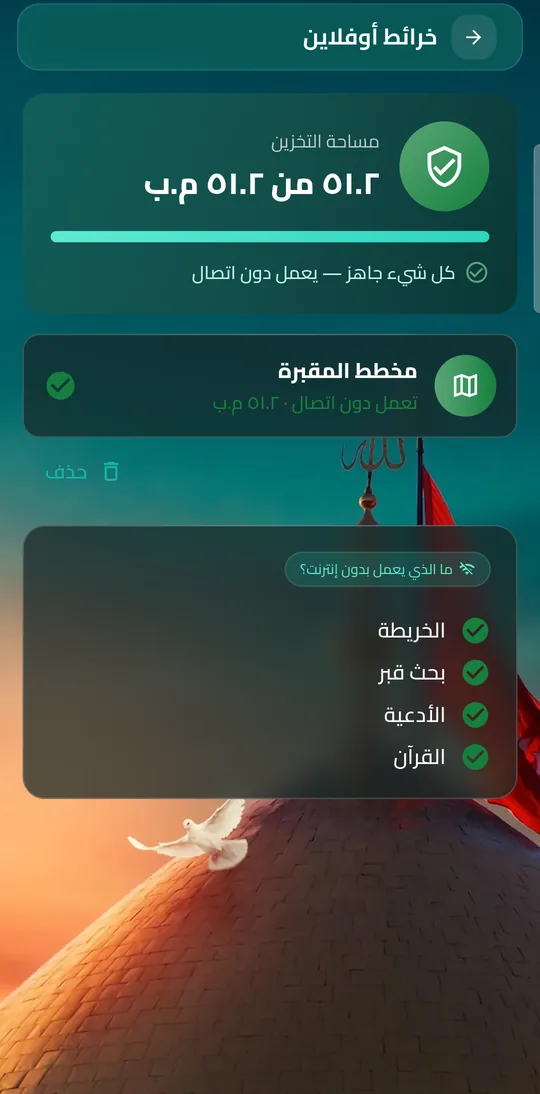 تنزيل خريطة المقبرة للعمل بدون إنترنت